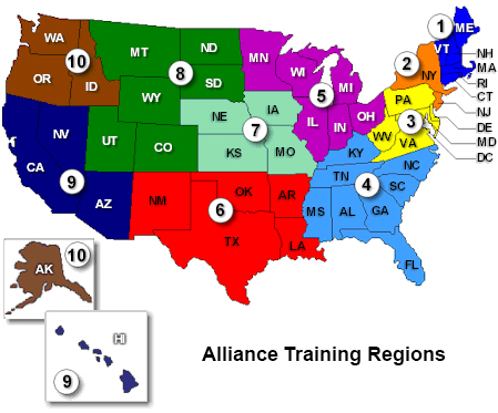 Training Regions